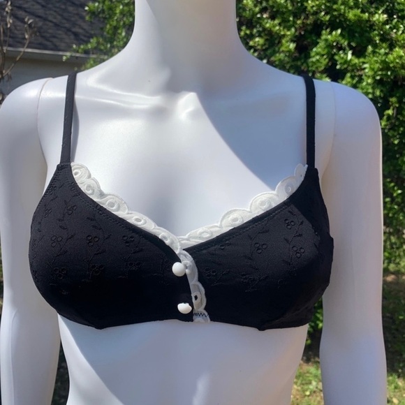 💋NWT Morgan Lane Vintage High-Rise Scalloped Eyelet 2Pc Bikini - Picture 6 of 13